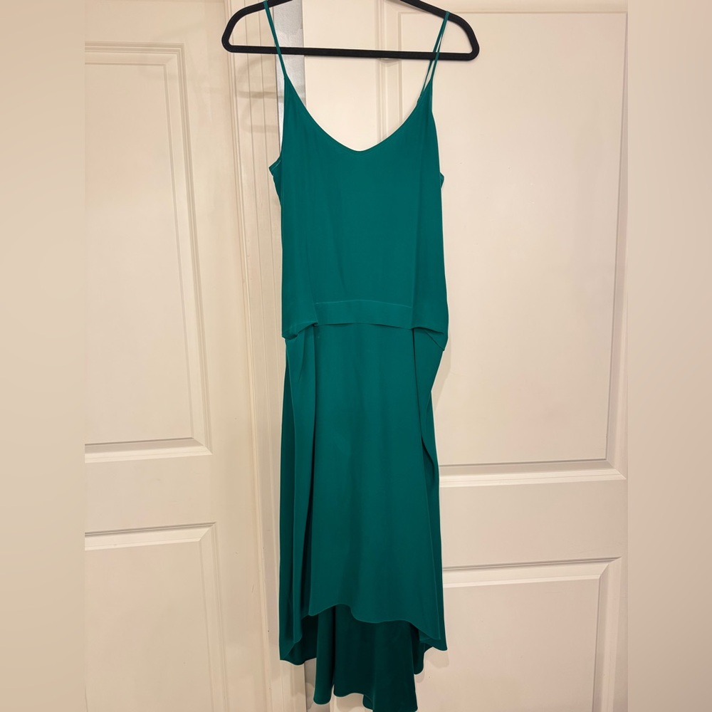 Gryphon Teal High Low Dress